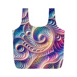 Abstract Fractal Art Swirl Pattern Full Print Recycle Bag (M)