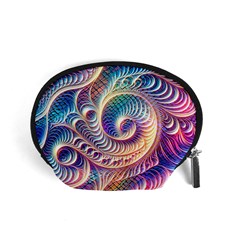 Abstract Fractal Art Swirl Pattern Accessory Pouch (Small) from ArtsNow.com Front