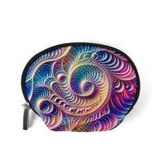 Abstract Fractal Art Swirl Pattern Accessory Pouch (Small) from ArtsNow.com Back