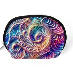 Abstract Fractal Art Swirl Pattern Accessory Pouch (Medium) from ArtsNow.com Back