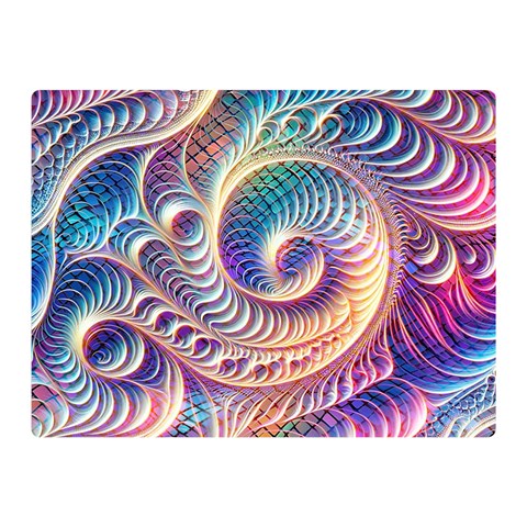 Abstract Fractal Art Swirl Pattern Two Sides Premium Plush Fleece Blanket (Mini) from ArtsNow.com 35 x27  Blanket Front