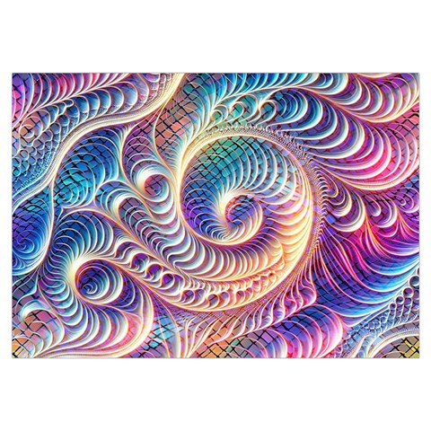 Abstract Fractal Art Swirl Pattern 14 x22  Lumbar Throw Cushion Case (Two Sides) from ArtsNow.com Front