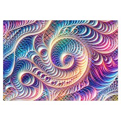 Abstract Fractal Art Swirl Pattern 14 x22  Lumbar Throw Cushion Case (Two Sides) from ArtsNow.com Back