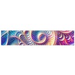 Abstract Fractal Art Swirl Pattern Small Premium Plush Fleece Scarf