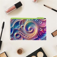 Abstract Fractal Art Swirl Pattern Cosmetic Bag (XS) from ArtsNow.com Back