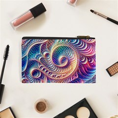 Abstract Fractal Art Swirl Pattern Cosmetic Bag (XS) from ArtsNow.com Back