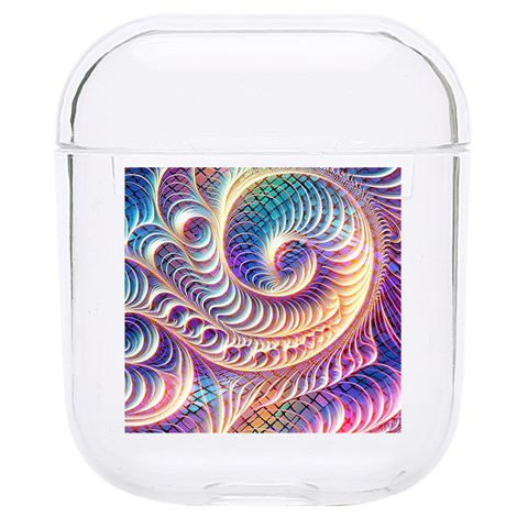 Abstract Fractal Art Swirl Pattern Hard PC AirPods 1/2 Case from ArtsNow.com Front