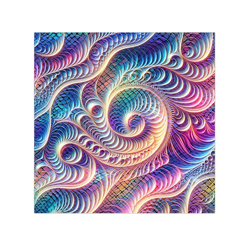 Abstract Fractal Art Swirl Pattern Square Satin Scarf (30  x 30 ) from ArtsNow.com Front