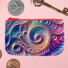 Abstract Fractal Art Swirl Pattern Large Coin Purse from ArtsNow.com Front