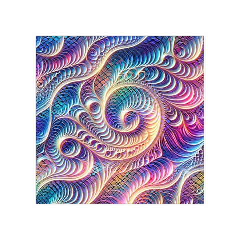 Abstract Fractal Art Swirl Pattern Square Tapestry (Small) from ArtsNow.com Front