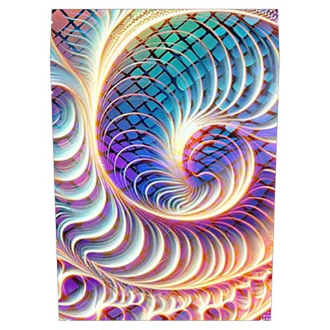 Abstract Fractal Art Swirl Pattern Everyday Shoulder Bag with Pouch Bag from ArtsNow.com Right Pocket