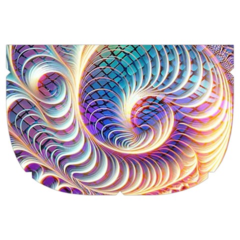 Abstract Fractal Art Swirl Pattern Make Up Case (Large) from ArtsNow.com Side Left