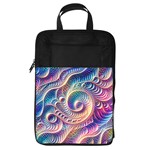 Abstract Fractal Art Swirl Pattern Foldable Shoe Storage Bag