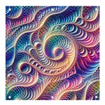 Abstract Fractal Art Swirl Pattern Banner and Sign 4  x 4 