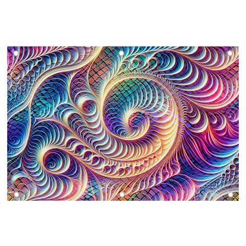 Abstract Fractal Art Swirl Pattern Banner and Sign 6  x 4  from ArtsNow.com Front