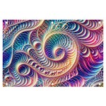 Abstract Fractal Art Swirl Pattern Banner and Sign 6  x 4 