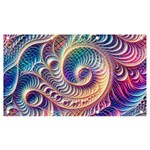 Abstract Fractal Art Swirl Pattern Banner and Sign 7  x 4 