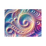 Abstract Fractal Art Swirl Pattern Premium Plush Fleece Blanket (Mini)