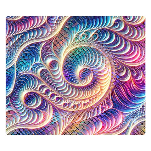 Abstract Fractal Art Swirl Pattern Premium Plush Fleece Blanket (Small) from ArtsNow.com 50 x40  Blanket Front