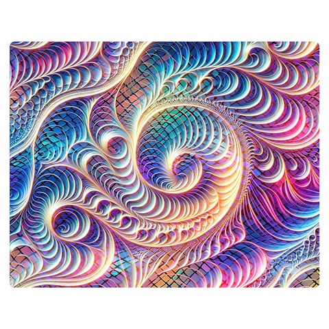 Abstract Fractal Art Swirl Pattern Premium Plush Fleece Blanket (Medium) from ArtsNow.com 60 x50  Blanket Front