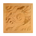 Abstract Fractal Art Swirl Pattern Wood Photo Frame Cube