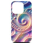 Abstract Fractal Art Swirl Pattern iPhone 14 Pro Black UV Print PC Hardshell Case