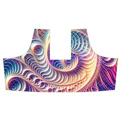 Abstract Fractal Art Swirl Pattern Men s Side Zip Front Pouch Ski And Snowboard Bib Pants	 from ArtsNow.com Front