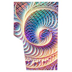 Abstract Fractal Art Swirl Pattern Men s Side Zip Front Pouch Ski And Snowboard Bib Pants	 from ArtsNow.com Back Right Center