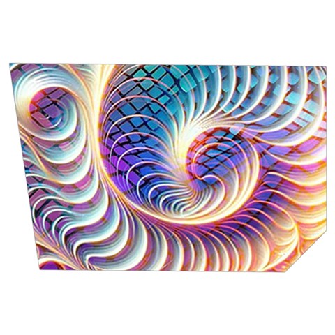 Abstract Fractal Art Swirl Pattern Men s Side Zip Front Pouch Ski And Snowboard Bib Pants	 from ArtsNow.com Loop Left