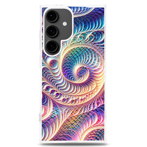 Abstract Fractal Art Swirl Pattern Samsung Galaxy S24 Plus 6.7 Inch TPU UV Case from ArtsNow.com Front