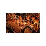 Candombe drums being tempered, montevideo, uruguay Sticker (Rectangular)