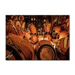 Candombe drums being tempered, montevideo, uruguay Sticker A4 (10 pack)