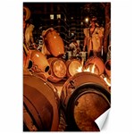 Candombe drums being tempered, montevideo, uruguay Canvas 20  x 30 