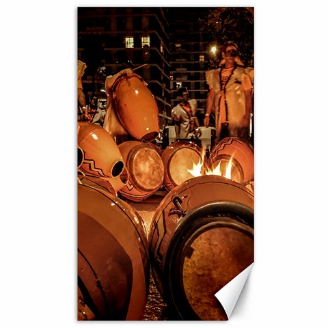 Candombe drums being tempered, montevideo, uruguay Canvas 40  x 72  from ArtsNow.com 39.28 x69.23  Canvas - 1