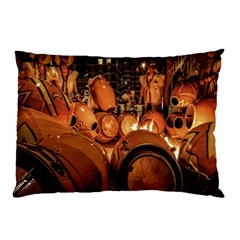 Candombe drums being tempered, montevideo, uruguay Pillow Case (Two Sides) from ArtsNow.com Front