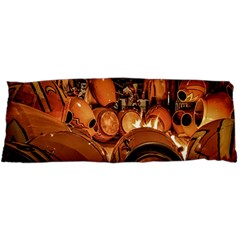 Candombe drums being tempered, montevideo, uruguay 15 x40  Body Pillow Case Dakimakura (Two Sides) from ArtsNow.com Back