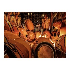 Candombe drums being tempered, montevideo, uruguay Two Sides Premium Plush Fleece Blanket (Mini) from ArtsNow.com 35 x27  Blanket Front