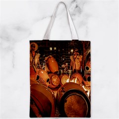 Candombe drums being tempered, montevideo, uruguay Zipper Classic Tote Bag from ArtsNow.com Front