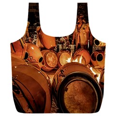 Candombe drums being tempered, montevideo, uruguay Full Print Recycle Bag (XXL) from ArtsNow.com Front