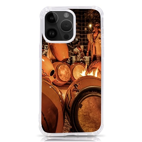 Candombe drums being tempered, montevideo, uruguay iPhone 14 Pro Max TPU UV Print Case from ArtsNow.com Front