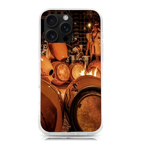 Candombe drums being tempered, montevideo, uruguay iPhone 16 Pro Max TPU UV Print Case from ArtsNow.com Front