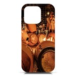 Candombe drums being tempered, montevideo, uruguay iPhone 16 Pro Black UV Print PC Hardshell Case