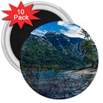 Beach At Los Alerces National Park, Chubut Province, Argentina 3  Magnets (10 pack) 