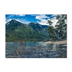 Beach At Los Alerces National Park, Chubut Province, Argentina Sticker A4 (10 pack)