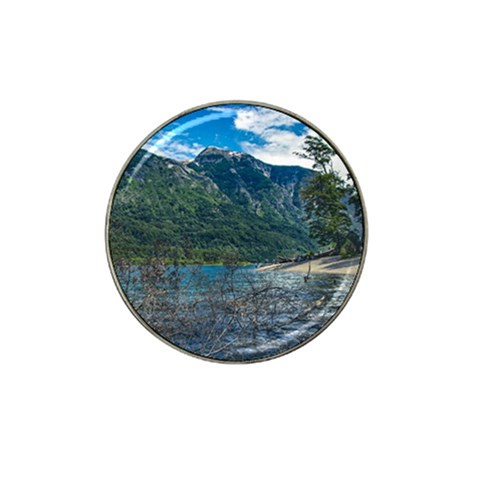 Beach At Los Alerces National Park, Chubut Province, Argentina Hat Clip Ball Marker (4 pack) from ArtsNow.com Front