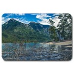 Beach At Los Alerces National Park, Chubut Province, Argentina Large Doormat