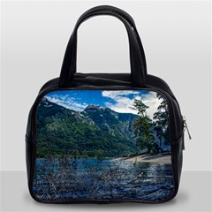 Beach At Los Alerces National Park, Chubut Province, Argentina Classic Handbag (Two Sides) from ArtsNow.com Front