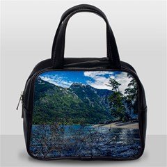 Beach At Los Alerces National Park, Chubut Province, Argentina Classic Handbag (Two Sides) from ArtsNow.com Back