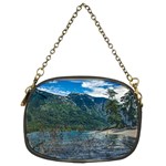 Beach At Los Alerces National Park, Chubut Province, Argentina Chain Purse (Two Sides)