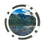 Beach At Los Alerces National Park, Chubut Province, Argentina Poker Chip Card Guard (10 pack)